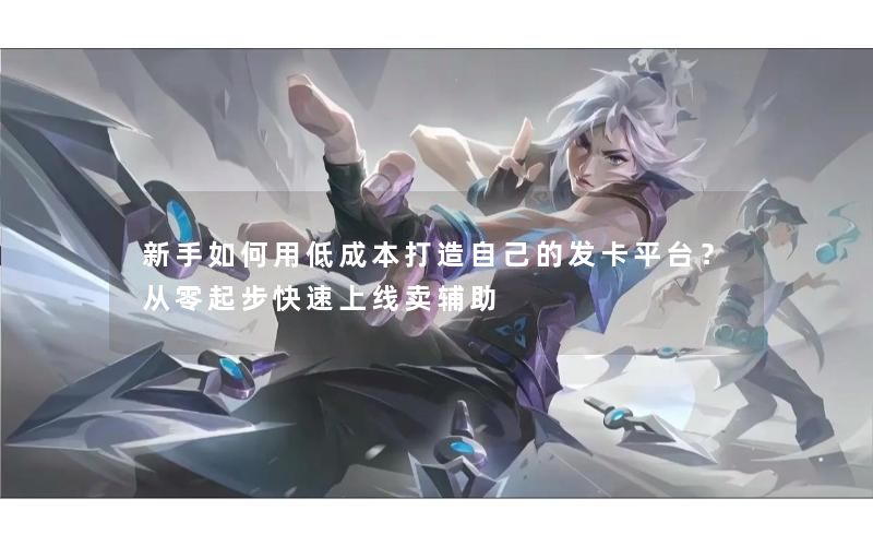 新手如何用低成本打造自己的发卡平台?从零起步快速上线卖辅助 新手如何用低成本打造自己的发卡平台?从零起步快速上线卖辅助