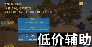 绝地求生薇草辅助：引擎绘制技术，全网独家首发！