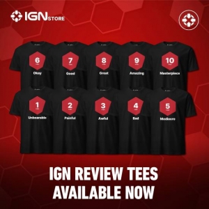 喜欢IGN的有福了！评分主题T恤开售：1至10分都有
